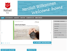 Tablet Screenshot of heilsarmee-huttwil.ch